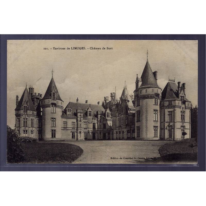87 - Environs de Limoges - Château de Bort - Voyagé - Dos divisé