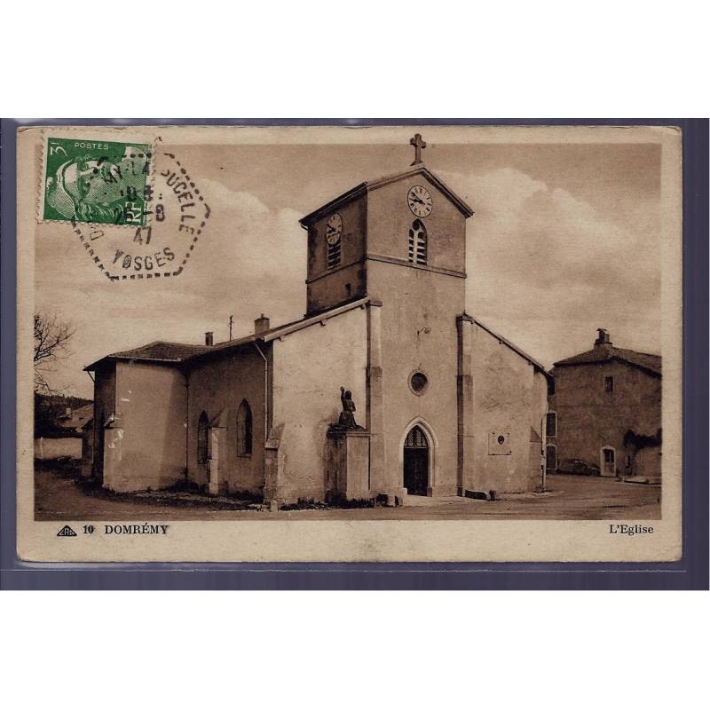 88 - Domrémy - l' église - Voyagé - Dos divisé