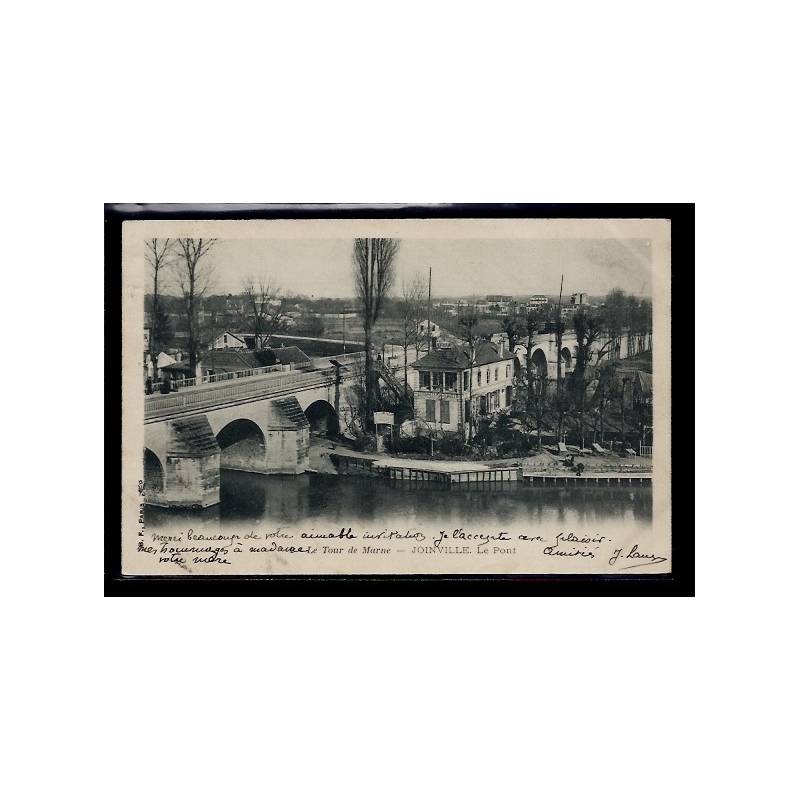 94 - Joinvill-le-Pont - Le tour de Marne - Voyagé - Dos non divisé