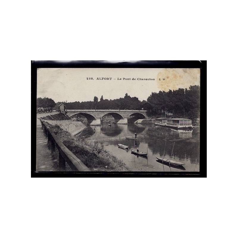 94 - Alfort - le pont de Charenton - Voyagé - Dos divisé