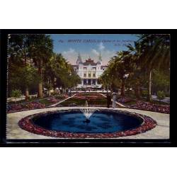 Monaco - Monté-Carlo - les  jardins et le casino - Non voyagé - Dos divisé