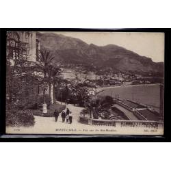 Monaco - Monté-Carlo - vue sur les bas-Moulins - Voyagé - Dos divisé