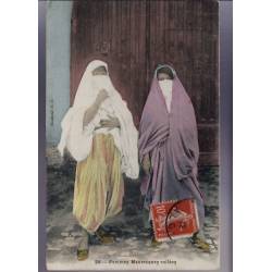 Algérie - Femmes mauresques voilées - Couleur