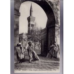 Algérie - Sétif - Porte d'Alger et Minaret de la mosquée