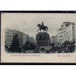 Allemagne - Gruss aus Köln - Heumarkt und Denkmal Friedrich Wilhelm III